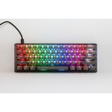 Ducky One 3 Mini Aura RGB mechanisch toetsenbord Zwart, US lay-out (QWERTY), Cherry MX Brown, 60%, ABS Double Shot, hot swap