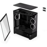 ENDORFY Aquarius 8000 Corona showcase behuizing Zwart | 2x USB-A | 1x USB-C | RGB | Tempered Glass