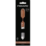 Fiskars Classic Schiller rechts 5 cm mes Houtkleur, Dunschiller | FSC-gecertificeerd Sucupira hout | rvs