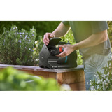 GARDENA Accu Besproeiingspomp 3000 Silent 18V P4A Gebruiksklare set incl. accu en oplader Donkergrijs/turquoise, 14610-20 | Pomp | Accu | Lader