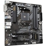 GIGABYTE B550M DS3H socket AM4 moederbord Zwart/grijs, RAID, Gb-LAN, Sound, µATX