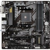 GIGABYTE B550M DS3H socket AM4 moederbord Zwart/grijs, RAID, Gb-LAN, Sound, µATX