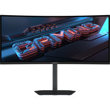 GIGABYTE GS34WQCA 34" Curved UltraWide gaming monitor Zwart, 120 Hz, HDMI, DisplayPort, Adaptive Sync