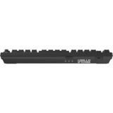 Hello Ganss HS75T Black, toetsenbord Zwart, US lay-out, Gateron G Pro Silver, 75%, RGB leds, PBT Doubleshot keycaps, hot swap, 2,4 GHz / Bluetooth / USB-C