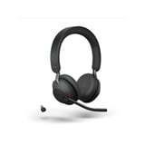 Jabra Evolve2 65, MS Stereo on-ear headset Zwart, Microsoft Teams, Bluetooth