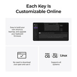 Keychron K3 Max SE QMK Wireless Custom Mechanical Keyboard Zwart, US lay-out (QWERTY), Keychron Milk POM Banana, 75%, RGB, Hot swap, 2.4 GHz | Bluetooth 5.3 | USB-C