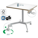 Leitz Ergo Mobiel Zit-Sta Bureau (80x60 cm) tafel Wit
