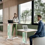 Leitz Ergo Mobiel Zit-Sta Bureau (80x60 cm) tafel Wit