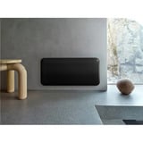 Mill Steel Wi-Fi paneelverwarming PA1500WIFI4A BL met voet Zwart, 1500 Watt, tot 22 m², Zigbee 3.0, Mill-app