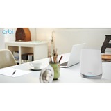 Netgear Orbi WiFi 6 System (RBK752) AX4200 mesh router Wit/zilver, 1x Router (RBR750), 1x Satelliet (RBS750), Dekking tot 465 m²