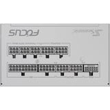 Seasonic FOCUS-GX-750-V4 750W ATX3.0 voeding  Wit, 1x 12VHPWR, 2x PCIe, kabelmanagement