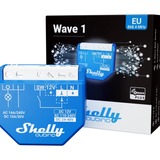 Shelly Qubino Wave 1 relais Blauw, 1-kanaals, Z-Wave