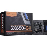 SilverStone SX650-G V1.1, 650 Watt voeding  Zwart, 4x PCIe, Kabelmanagement