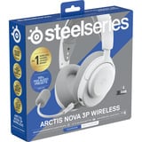 SteelSeries Arctis Nova 3P Wireless over-ear gaming headset Wit, 2.4 GHz / Bluetooth 5.3, Pc, PlayStation 5, PlayStation 4, Switch