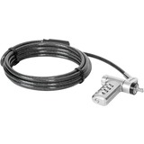 Targus DEFCON Ultimate Universal Resettable Combination Cable Lock with Slimline Adaptable Lock Head diefstalbeveiliging 