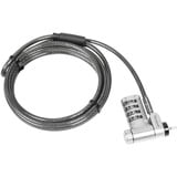 Targus DEFCON Ultimate Universal Resettable Combination Cable Lock with Slimline Adaptable Lock Head diefstalbeveiliging 