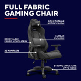 Trust GXT 723 Ruya Comfortabele Stoffen Gaming Stoel Grijs