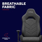 Trust GXT 723 Ruya Comfortabele stoffen gamingstoel Grijs