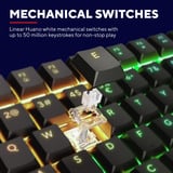 Trust GXT 868 Torix Premium draadloos mechanisch RGB gaming toetsenbord Zwart, US lay-out (QWERTY), Huano White, 100%