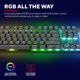 Trust GXT 868 Torix Premium draadloos mechanisch RGB gaming toetsenbord Zwart, US lay-out (QWERTY), Huano White, 100%