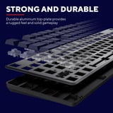 Trust GXT 868 Torix Premium draadloos mechanisch RGB gaming toetsenbord Zwart, US lay-out (QWERTY), Huano White, 100%