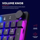 Trust GXT 868 Torix Premium draadloos mechanisch RGB gaming toetsenbord Zwart, US lay-out (QWERTY), Huano White, 100%