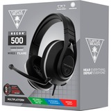 Turtle Beach Recon 500 over-ear gaming headset Zwart, 3.5 mm jack