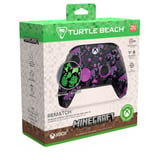 Turtle Beach Rematch RGB - Minecraft voor XBOX gamepad Zwart/paars, XBOX Series X|S en XBOX One | PC | Android- en Bluetooth Smart-apparaten