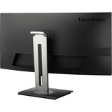 ViewSonic UWQHD Curved Docking Monitor VG3456C 34" UltraWide  Zwart (mat), 2x HDMI, 1x Displayport, USB-A, USB-B, USB-C, LAN, audio