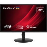 ViewSonic VG2408A-MHD 24" monitor Zwart, 1x HDMI, 1x DisplayPort, VGA, 100 Hz