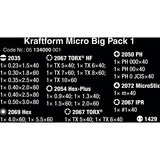 Wera Kraftform Micro Big Pack 1 Micro-schroevendraaierset, 25-delig Zwart/groen