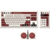 8BitDo Famicom Bundel mechanisch gaming toetsenbord Beige, US lay-out (QWERTY), Kailh Box White, 80% (TKL)	, USB / 2,4 GHz / Bluetooth