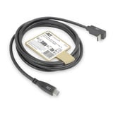 ACT Connectivity USB 3.2 USB-C (recht) naar USB-C (omhoog/omlaag haaks) kabel Zwart, 10 Gbit/s, 60W, 1 meter