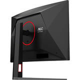 AOC C32G4Z 31.5" curved gaming monitor Zwart/rood, HDMI, DisplayPort, Audio, 260 Hz OC