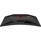 AOC C32G4Z 31.5" curved gaming monitor Zwart/rood, HDMI, DisplayPort, Audio, 260 Hz OC