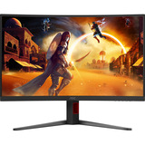 AOC C32G4Z 31.5" curved gaming monitor Zwart/rood, HDMI, DisplayPort, Audio, 260 Hz OC