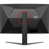 AOC C32G4Z 31.5" curved gaming monitor Zwart/rood, HDMI, DisplayPort, Audio, 260 Hz OC