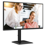 AOC Q27E4CV 27" monitor Zwart, 120 Hz, HDMI, DisplayPort, Audio, LAN, USB-HUB