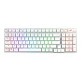 ASUS ROG Strix Scope II 96 Wireless RGB mechanisch gaming toetsenbord Wit, US lay-out (QWERTY), ROG NX Snow, 96%, RGB leds, Hot-swappable, PBT Double-shot, Bluetooth | 2.4GHz | USB 2.0