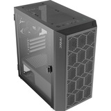 Antec NX200M mini tower behuizing Zwart | 3x USB-A | Tempered Glass