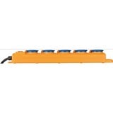 Brennenstuhl Super-Solid SL 554 stekkerverdeler/outdoor stekkerdoos stekkerdoos Geel/blauw