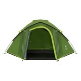 Coleman Darwin 3 Plus koepeltent Donkergroen/lichtgroen, met voorbouw, model 2025