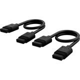 Corsair iCUE LINK kabel Zwart, 0,2 meter, 2 stuks