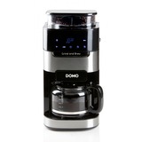 Domo Koffiezetapparaat Grind and Brew DO721K koffiefiltermachine Zwart/zilver