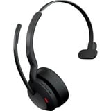 Jabra Evolve2 55, Incl. oplaadstandaard on-ear headset Zwart, Mono, Microsoft Teams, USB-A, Link380a