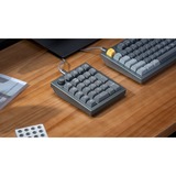 Keychron Q0+ gaming numpad Grijs, Gateron G Pro Brown, RGB leds, Hot-swappable