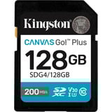 Kingston Canvas Go! Plus SDXC 128 GB geheugenkaart Zwart, Class 10, UHS-I U3, V30
