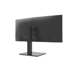 LG UltraWide 34BA85QE 34" curved monitor Zwart, 2x HDMI, DisplayPort, 4x USB-A, USB-B, USB-C, RJ-45