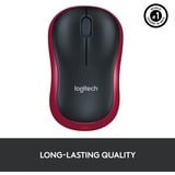 Logitech Wireless Mouse M185 Rood, Retail