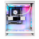 NZXT H7 Flow RGB midi tower behuizing Wit | 2x USB-A | 1x USB-C | RGB | Tempered Glass